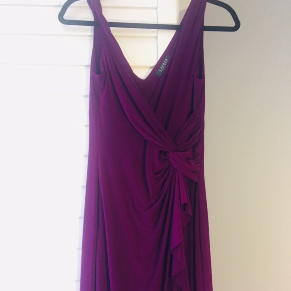 Ralph Lauren Purple Evening Dress
